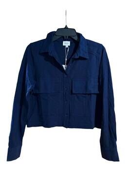 NEW BOBI women's utility shirt in navy